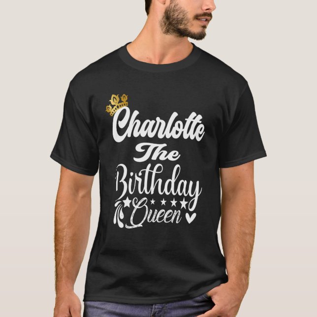 T-shirt Charlotte L'Anniversaire Reine Joyeuses Femmes d'a (Devant)