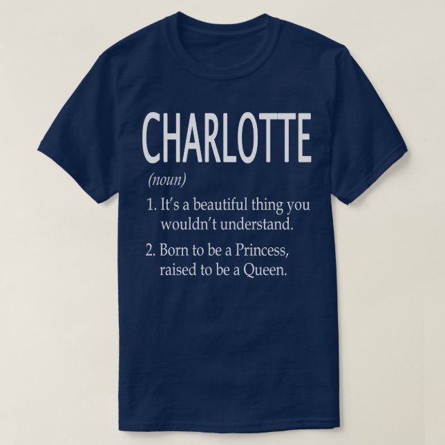 T-shirt Charlotte Name Don 124 (Design devant)
