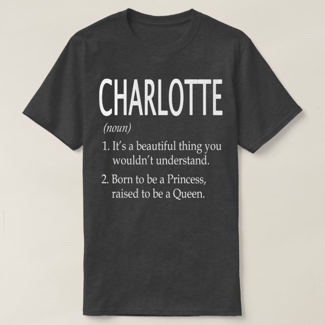 T-shirt Charlotte Name Don 174 (Design devant)