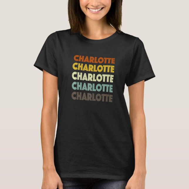 T-shirt Charlotte North Carolina American Nc Usa Maison (Devant)