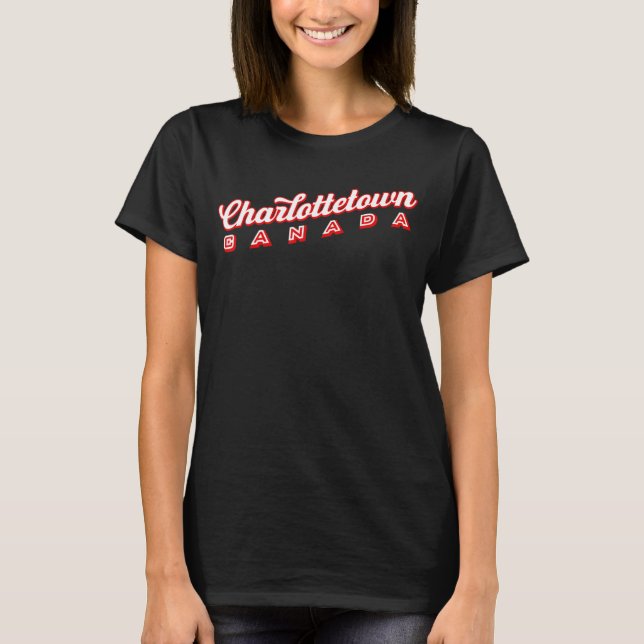T-shirt Charlottetown Canada (Devant)