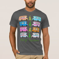 Charmant Camping de Noël Rétro Motorhomes RV Xmas