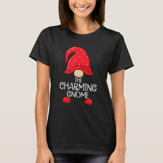 T-shirt Charmant Gnome Groupe de Famille Correspondant Noë