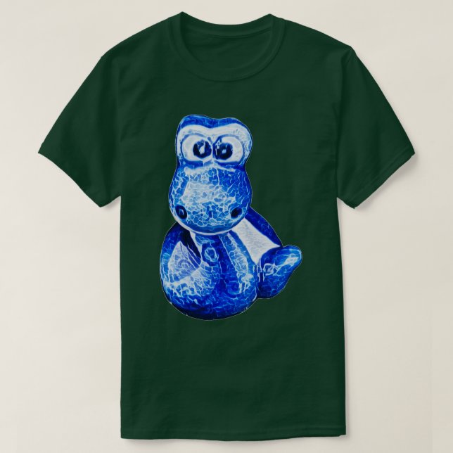 T-shirt Charmant petit serpent bleu 3 (Design devant)