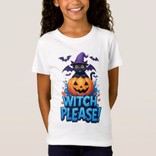 T-Shirt Charmante Sorcière Chat Citrouille Halloween 🐈⬛