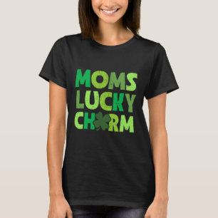 T-shirt Charme de chance de maman trèfles irlandais enfant