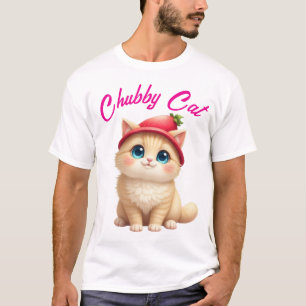 T-shirt Charme de chat de fraise Kawaii