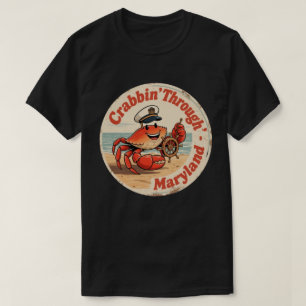 T-shirt Charme de Chesapeake _ Capitaine du Crabe du Maryl
