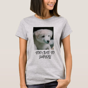 T-shirt "Charme de chiot blanc tout doux"
