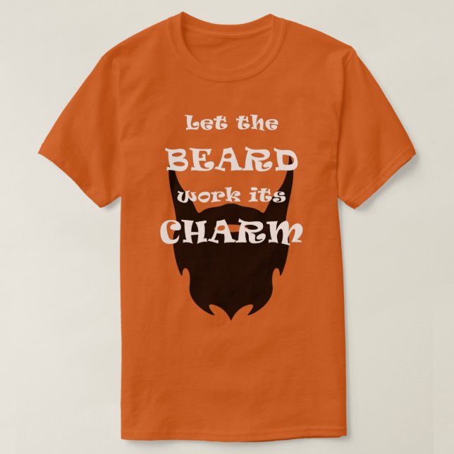 T-shirt Charme de la barbe (Design devant)