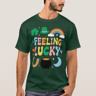 T-shirt Charme de la Saint-Patrick Chanceux Trèfle Irlanda