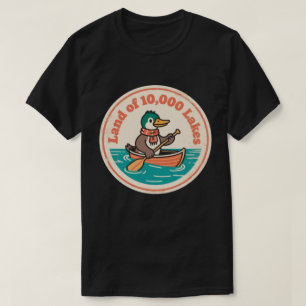 T-shirt Charme de l'étoile du Nord _ Oiseau Plongeur du Mi