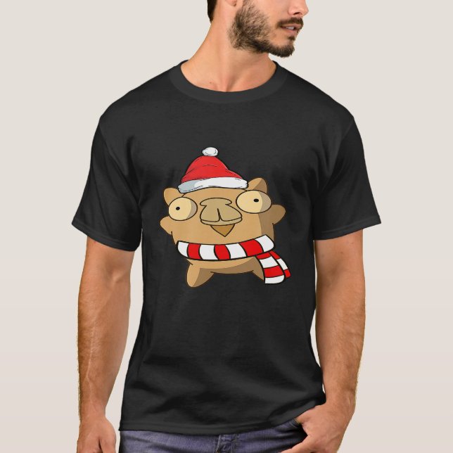 T-shirt Charme de Noël Cute Animal Graphique (Devant)