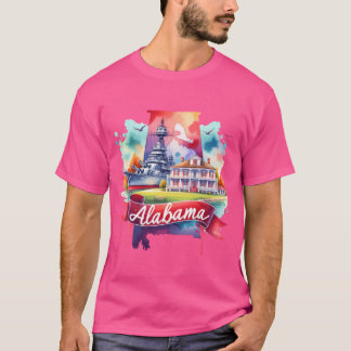 T-shirt Charme du Sud de l'Alabama Spirit Histoire pour s2