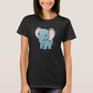 T-shirt Charme éléphant gris conception africaine de la fa