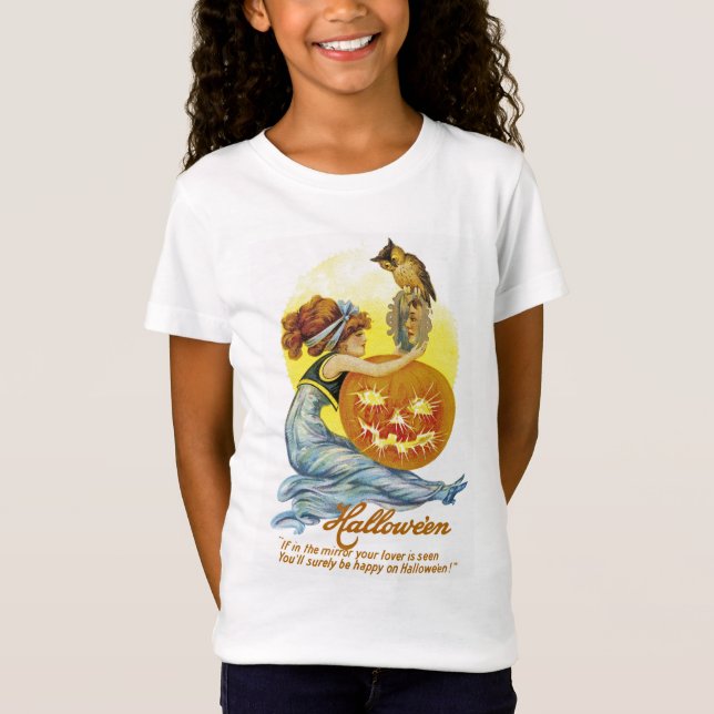 T-Shirt Charme Halloween vintage (Devant)
