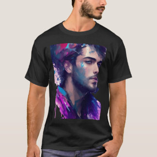 T-shirt Charme Impressionniste Garçon Émotionnel En Peintu