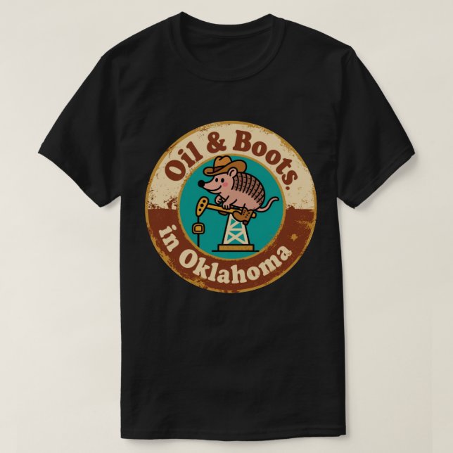 T-shirt Charme occidental excentrique_ Oklahoma Cowboy Arm (Design devant)