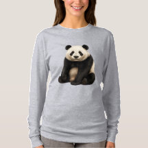 T-Shirt Charme Panda Réaliste