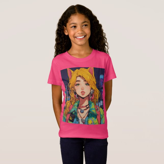 T-Shirt Charme vintage Style Anime (Devant entier)