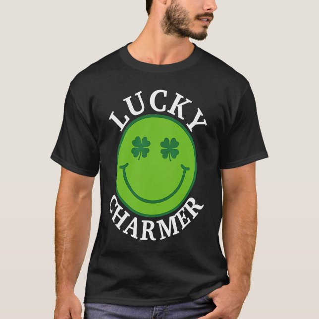 T-shirt CHARMER Happy Face St Patrick's Day Boys Gi (Devant)
