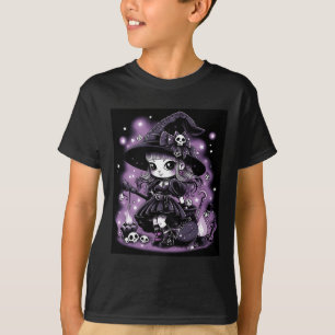 T-shirt Charmes mystiques Halloween sorcière graphique