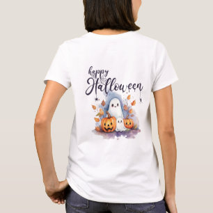 T-shirt Charming Citrouille fantôme Spider Halloween T-Shi