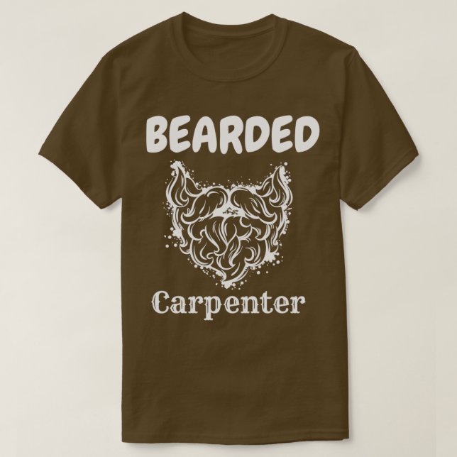 T-shirt charpentier barbu (30) (Design devant)