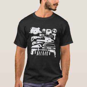 T-shirt Charpentier Mécanicien Outil à main Scie Bricoleur