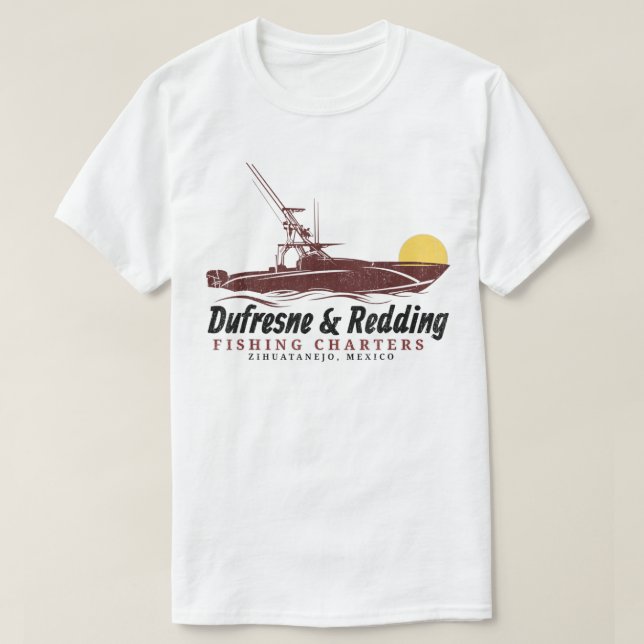 T-shirt Chartes De Pêche Dufresne Et Redding Zihuatanejo  (Design devant)