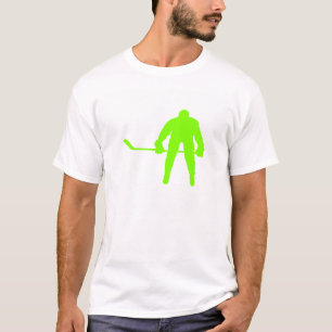 T-shirt Chartreuse, Neon Green Hockey
