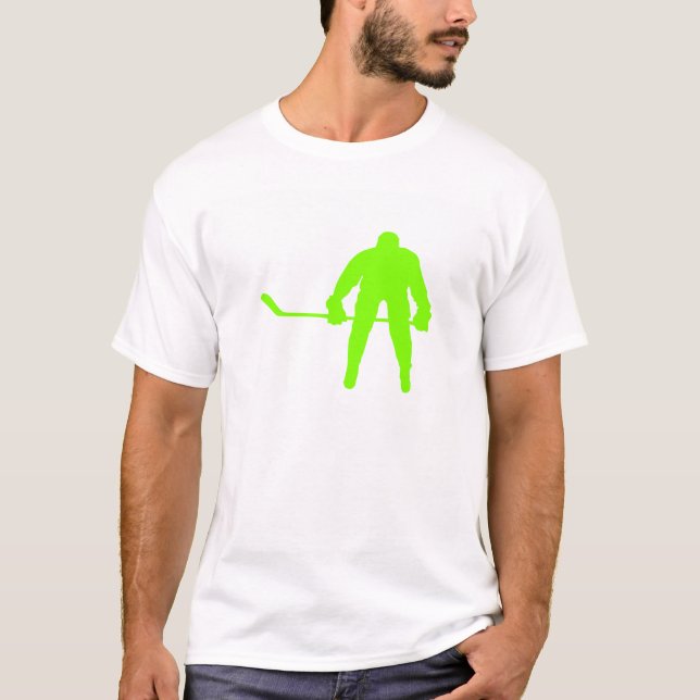 T-shirt Chartreuse, Neon Green Hockey (Devant)