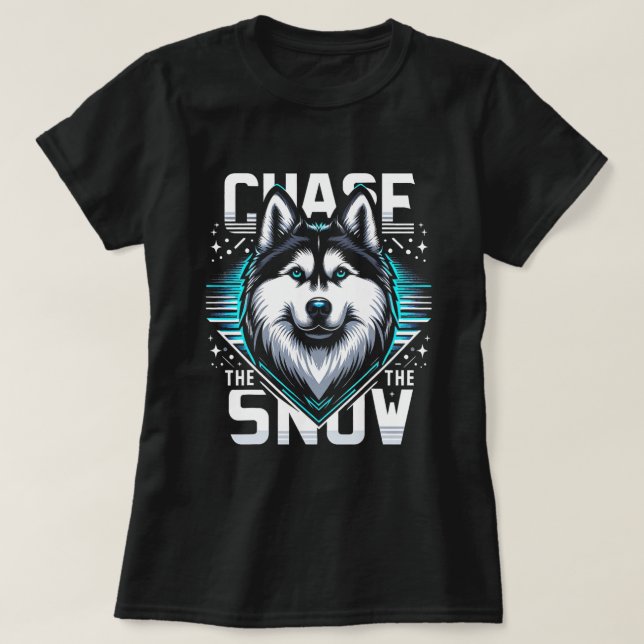 T-shirt Chase Snow Husky Funny Tee - shirts graphiques (Design devant)