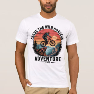 T-shirt Chase Wild Horizon Mountain Biker Vintage Adve
