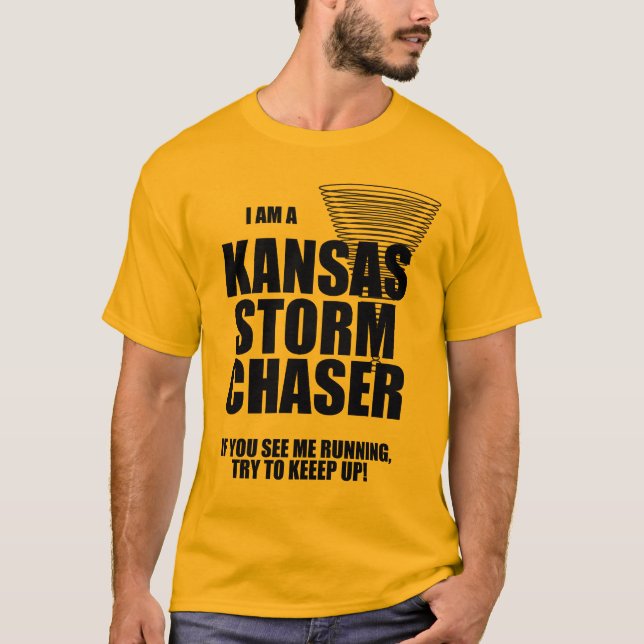 T-shirt Chaser Tornado Storm Kansas (Devant)