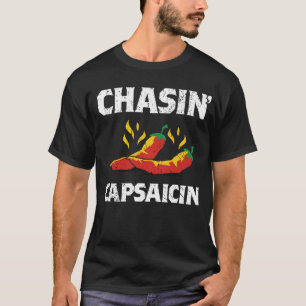 T-shirt Chasin' Capsaicin Funky Hot Spicy Sauce Poivre Gif