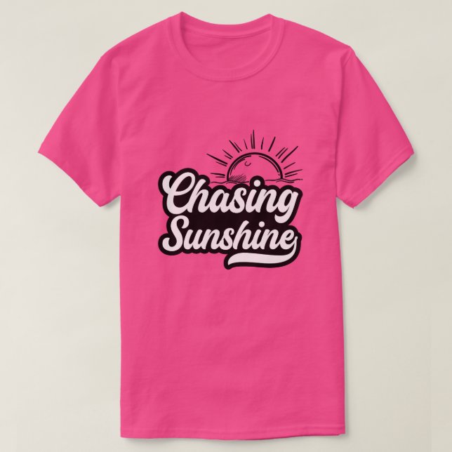 T-shirt Chasing sunshine01 (Design devant)