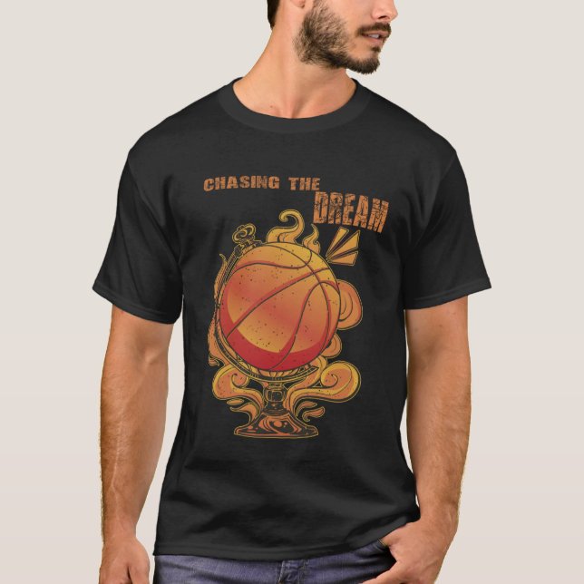 T-shirt Chasing The Dream Basketball Slam Dunk (Devant)