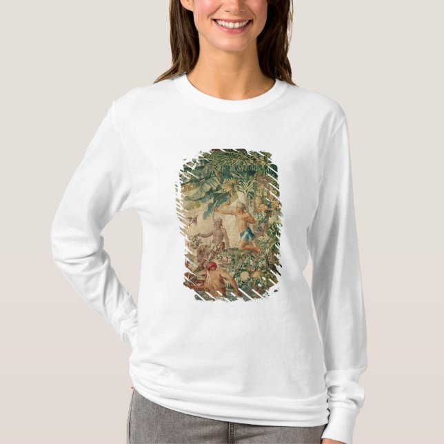 T-shirt Chassant, 'des nouvelles de DES de Tenture (Devant)