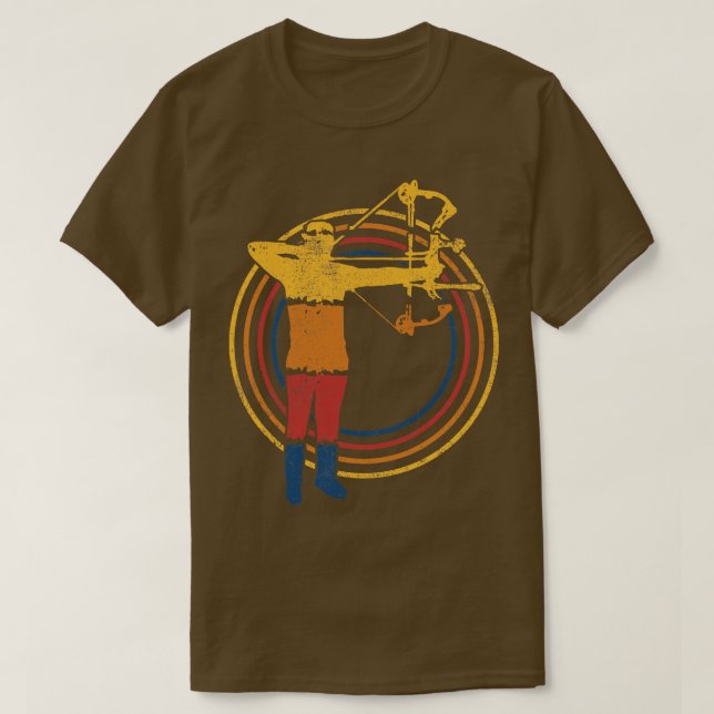 T-shirt Chasse à la boue de tir à l'arc (2) (Design devant)