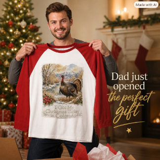T-shirt Chasse à la dinde de Noël Colorado Slogan
