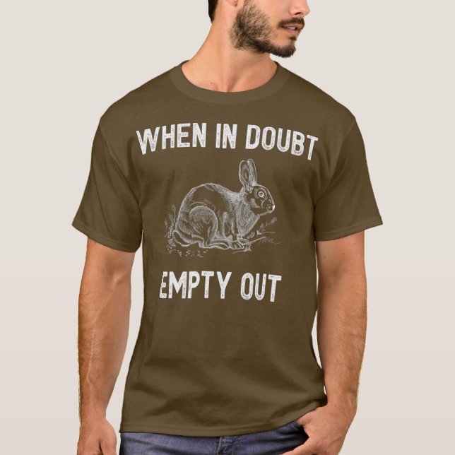 T-shirt Chasse à lapin drôle Grand Chasseur Sarcastique (Devant)