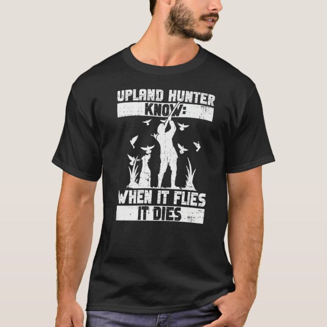 T-shirt Chasse À L'Oiseau De La Colombe Et Chasse À La Col (Devant)