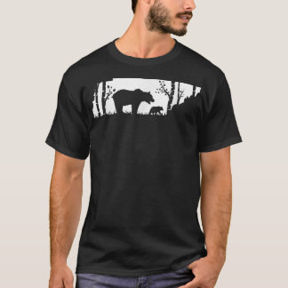 T-shirt Chasse à l'ours grizzli Brown - Tennessee carte Hu