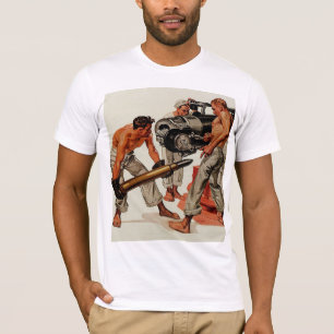T-shirt Chasse À Voile Chargement Du Gros Arme À Feu