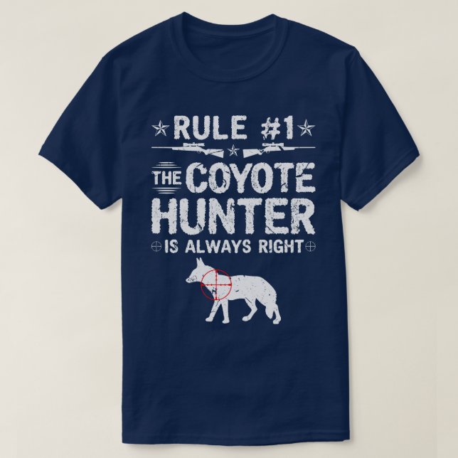 T-shirt Chasse à Yote pour les chasseurs de Coyote (Design devant)
