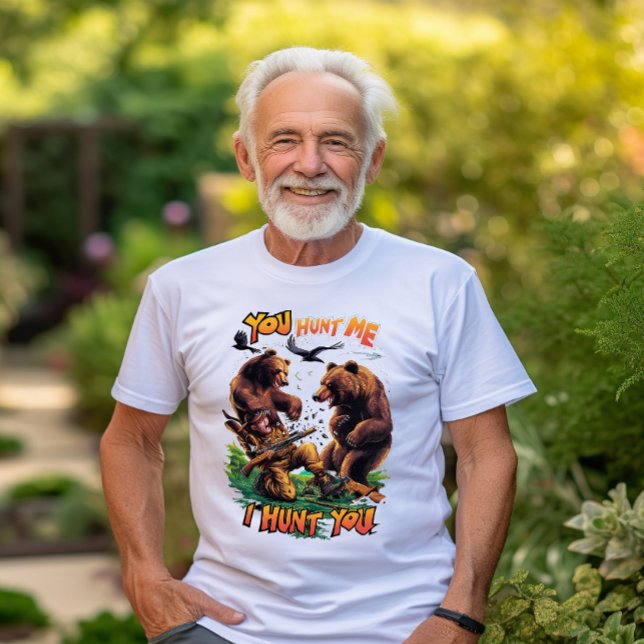 T-shirt Chasse amusante Tee - shirt ours bataille pour le  (Créateur téléchargé)