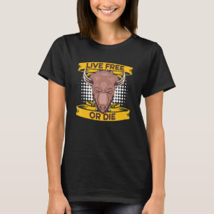 T-shirt Chasse au bison américain Chasse au bison Live Fre