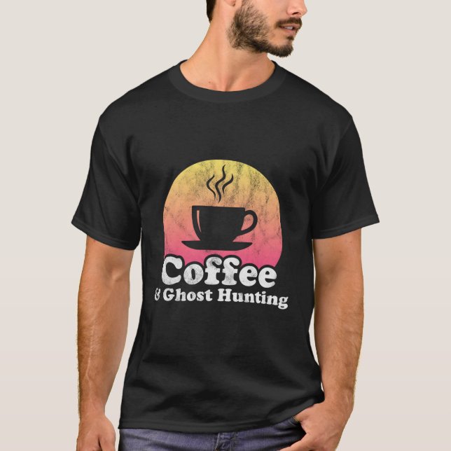 T-shirt Chasse Au Café Et Aux Fantômes (Devant)
