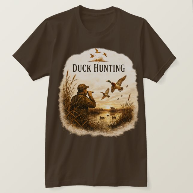 T-shirt Chasse au canard  (Design devant)